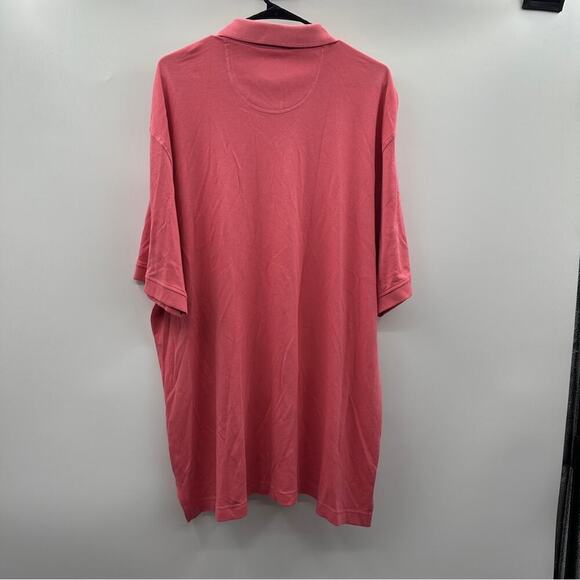 Izod Solid Pink Short Sleeve Two Button Polo Shirt Size XXL - Picture 4 of 7